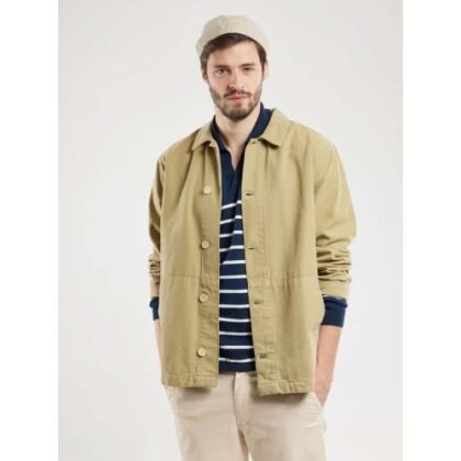 Armor Lux Mens Pale Olive Heritage Fisherman Jacket by Designer Wear GBP87 - Grab Your Coat!