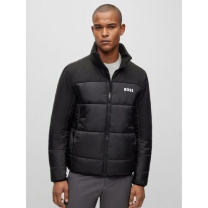 BOSS Mens Black Hamar2 Padded Jacket by Designer Wear GBP179 - Grab Your Coat!