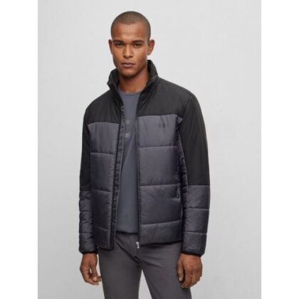 BOSS Mens Dark Grey Hamar2 Padded Jacket by Designer Wear GBP179 - Grab Your Coat!