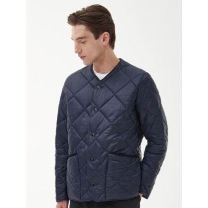 Barbour Mens Navy Forest Liddesdale Cardigan Quilted Jacket by Designer Wear GBP99 - Grab Your Coat!