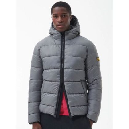 Barbour Mens Slate Grey Bobber Quilted Jacket by Designer Wear GBP145 - Grab Your Coat!