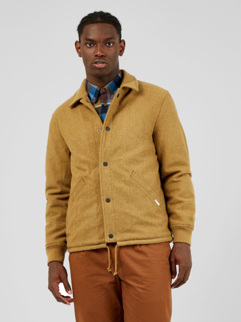 Camel Wool Coach Jacket Medium Camel by Ben Sherman GBP155.0000 - Grab Your Coat!