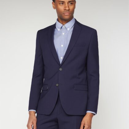 Deep Blue Structure Suit Jacket 42L Navy by Ben Sherman GBP129.0000 - Grab Your Coat!