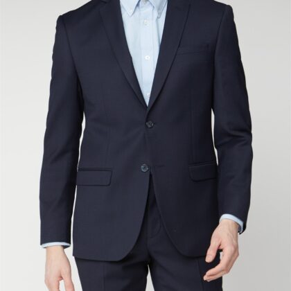 Navy Texture Tailored Fit Suit Jacket 44S Navy by Ben Sherman GBP89.0000 - Grab Your Coat!