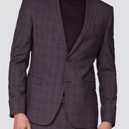 Rust Chambray Check Skinny Fit Suit Jacket 38R Rust by Ben Sherman GBP44.0000 - Grab Your Coat!