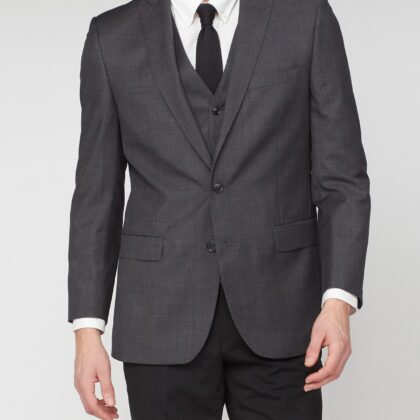 Smoked Pearl Kings Fit Suit Jacket 40L Grey by Ben Sherman GBP30.0000 - Grab Your Coat!