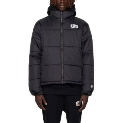 Billionaire Boys Club Mens Black Small Logo Puffer Jacket by Designer Wear GBP219 - Grab Your Coat!