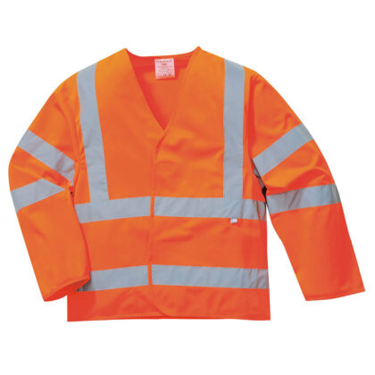 Biz Flame Class 3 Hi Vis Anti Static Flame Resistant Jacket Orange S / M by Tooled Up GBP23.95 - Grab Your Coat!