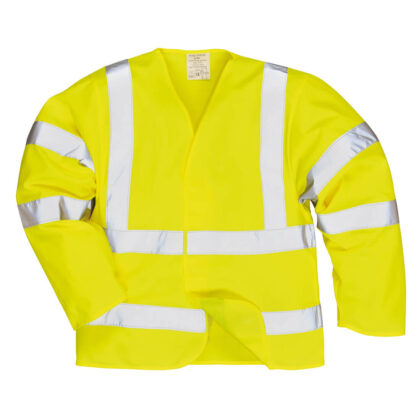 Biz Flame Class 3 Hi Vis Anti Static Flame Resistant Jacket Yellow S / M by Tooled Up GBP23.95 - Grab Your Coat!