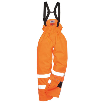 Biz Flame Hi Vis Flame Resistant Rain Unlined Trousers Orange 2XL by Tooled Up GBP51.95 - Grab Your Coat!