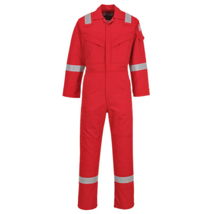 Biz Flame Mens Aberdeen Flame Resistant Antistatic Coverall Red XS 32" by Tooled Up GBP67.95 - Grab Your Coat!