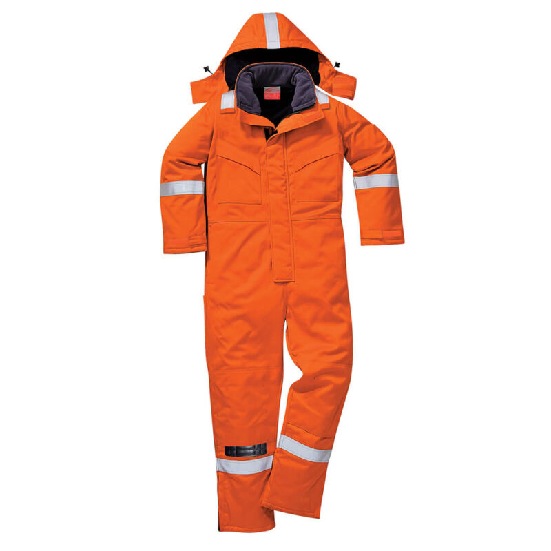 Biz Flame Mens Flame Resistant Antistatic Winter Overall Orange XL 32" by Tooled Up GBP150.95 - Grab Your Coat!