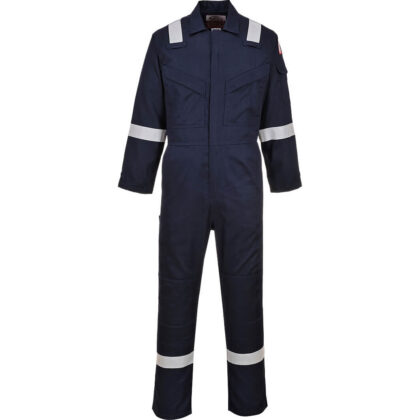 Biz Flame Mens Flame Resistant Lightweight Antistatic Coverall Navy Blue M 34" by Tooled Up GBP72.95 - Grab Your Coat!