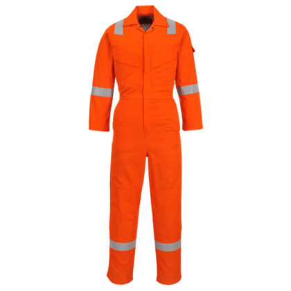 Biz Flame Mens Flame Resistant Lightweight Antistatic Coverall Orange L 32" by Tooled Up GBP66.95 - Grab Your Coat!