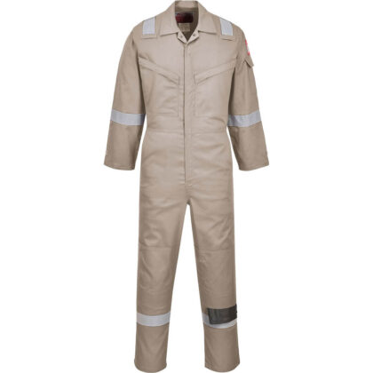 Biz Flame Mens Flame Resistant Super Lightweight Antistatic Coverall Khaki XS 31" by Tooled Up GBP63.95 - Grab Your Coat!