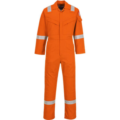 Biz Flame Mens Flame Resistant Super Lightweight Antistatic Coverall Orange 2XL 34" by Tooled Up GBP70.95 - Grab Your Coat!