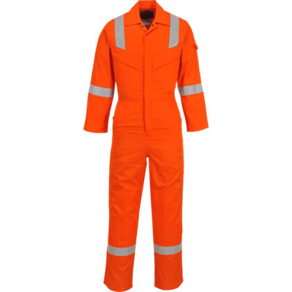 Biz Flame Mens Flame Resistant Super Lightweight Antistatic Coverall Orange 2XL 32" by Tooled Up GBP63.95 - Grab Your Coat!