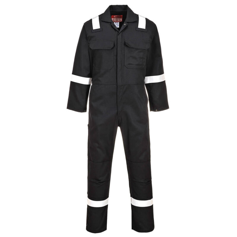 Biz Weld Mens Iona Flame Resistant Coverall Black L 32" by Tooled Up GBP55.95 - Grab Your Coat!