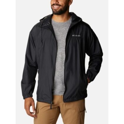 Columbia Black Flash Challenger Windbreaker Jacket by Designer Wear GBP50 - Grab Your Coat!