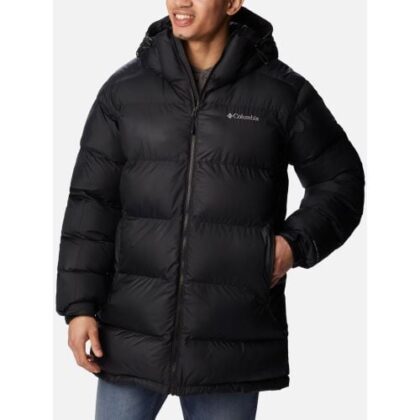 Columbia Mens Black Pike Lake Puffer Parka Jacket by Designer Wear GBP125 - Grab Your Coat!