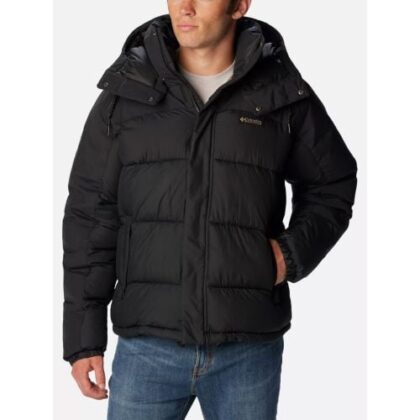 Columbia Mens Black Snowqualmie Puffer Jacket by Designer Wear GBP169 - Grab Your Coat!