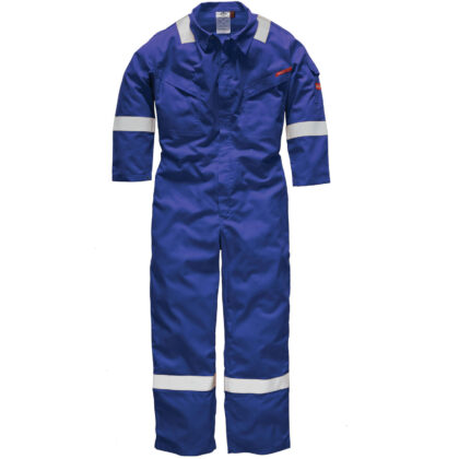 Dickies Mens Pyrovatex Flame Retardant Overall Royal Blue 40" 33" by Tooled Up GBP65.95 - Grab Your Coat!