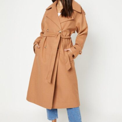 Dorothy Perkins Womens Belted Wool Look Trench Coat by Dorothy Perkins UK GBP49.50 - Grab Your Coat!