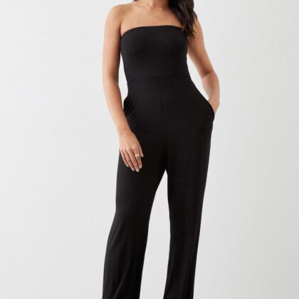Dorothy Perkins Womens Black Bandeau Jumpsuit With Pockets by Dorothy Perkins UK GBP7.80 - Grab Your Coat!
