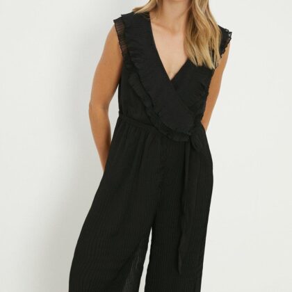 Dorothy Perkins Womens Chiffon Pleated Jumpsuit by Dorothy Perkins UK GBP10.00 - Grab Your Coat!