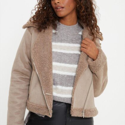 Dorothy Perkins Womens Cropped Aviator Jacket by Dorothy Perkins UK GBP26.00 - Grab Your Coat!