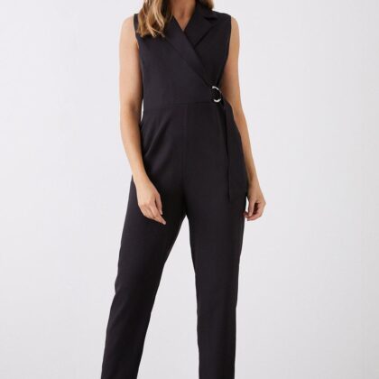 Dorothy Perkins Womens D Ring Tailored Jumpsuit by Dorothy Perkins UK GBP22.00 - Grab Your Coat!