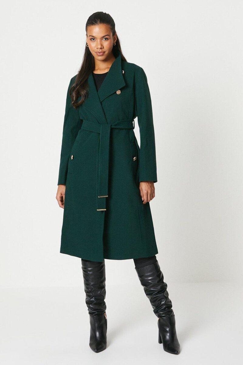 Dorothy Perkins Womens Funnel Neck Coat by Dorothy Perkins UK GBP44.50 - Grab Your Coat!