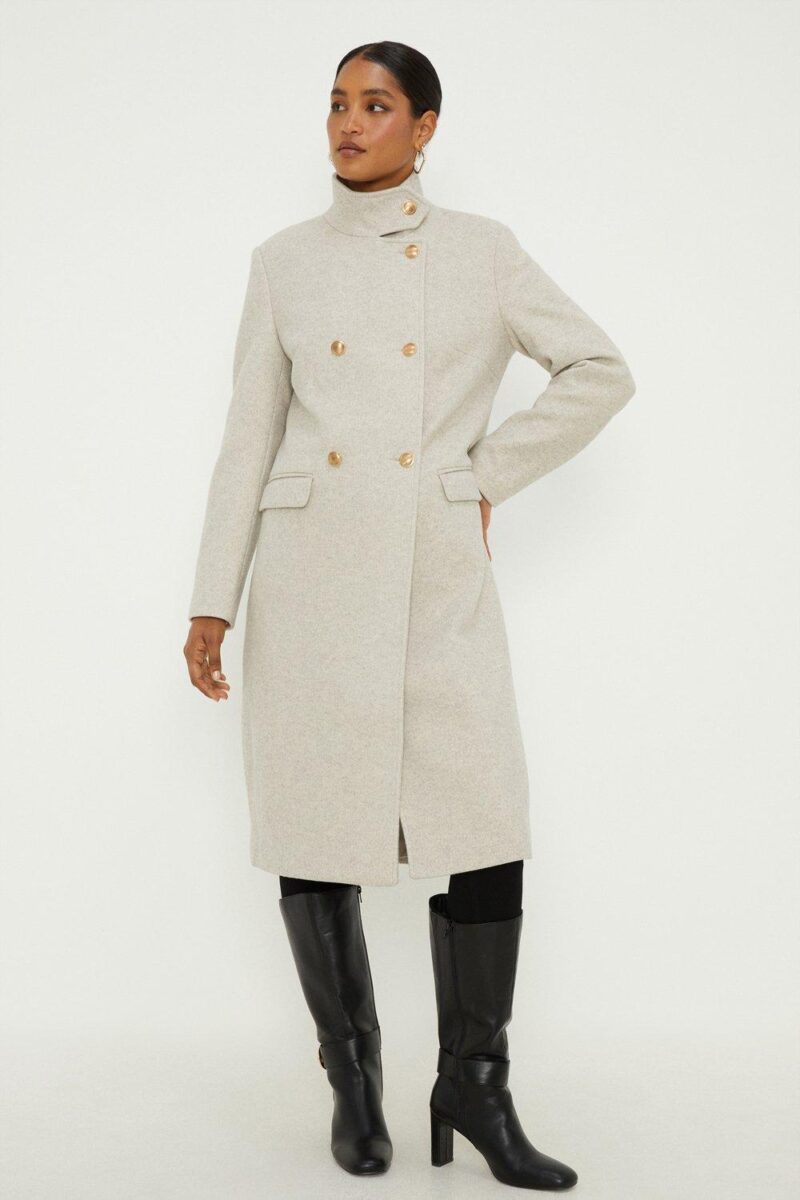 Dorothy Perkins Womens Maxi Funnel Neck Coat by Dorothy Perkins UK GBP42.50 - Grab Your Coat!