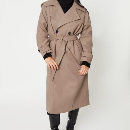 Dorothy Perkins Womens Petite Belted Wool Trench Coat by Dorothy Perkins UK GBP59.40 - Grab Your Coat!