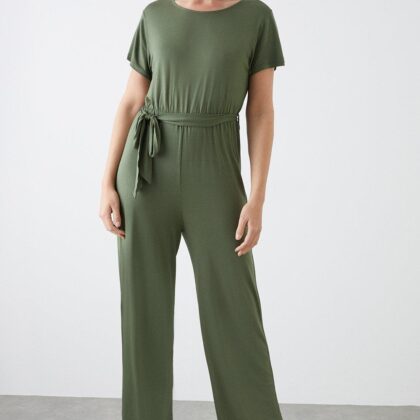 Dorothy Perkins Womens Tall Short Sleeve Tie Waist Jumpsuit by Dorothy Perkins UK GBP12.00 - Grab Your Coat!