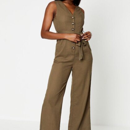 Dorothy Perkins Womens Tie Waist Jumpsuit by Dorothy Perkins UK GBP31.20 - Grab Your Coat!