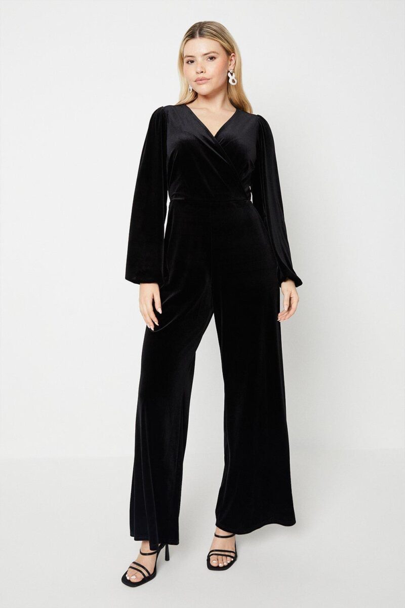 Dorothy Perkins Womens Velvet Jumpsuit by Dorothy Perkins UK GBP19.50 - Grab Your Coat!