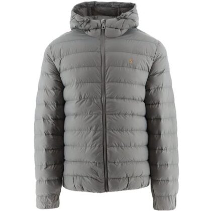 Farah Battleship Grey Strickland Wadded Jacket by Designer Wear GBP65 - Grab Your Coat!