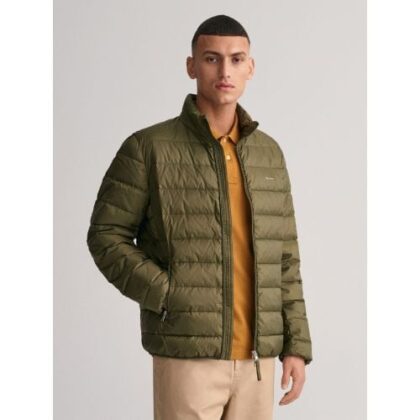 GANT Mens Juniper Green Light Down Jacket by Designer Wear GBP165 - Grab Your Coat!