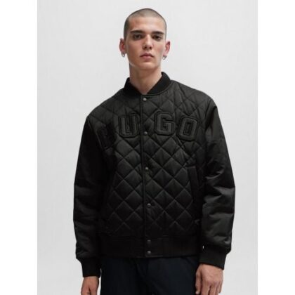 HUGO Mens Black Boru2411 Jacket by Designer Wear GBP169 - Grab Your Coat!