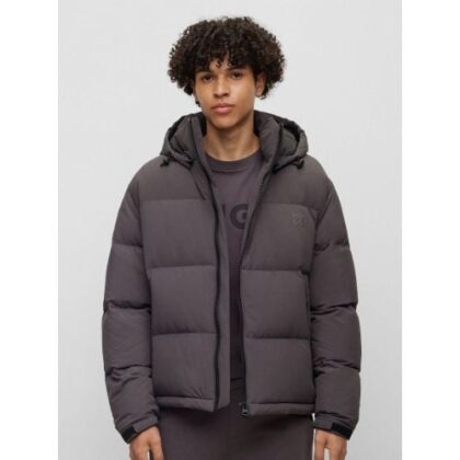 HUGO Mens Dark Grey Bironto2341 Jacket by Designer Wear GBP259 - Grab Your Coat!
