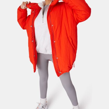 Kaiia High Neck Puffer Jacket Orange UK S by Kaiia the Label GBP50.00 - Grab Your Coat!