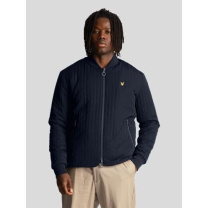 Lyle and Scott Mens Dark Navy Quilted Liner Jacket by Designer Wear GBP95 - Grab Your Coat!