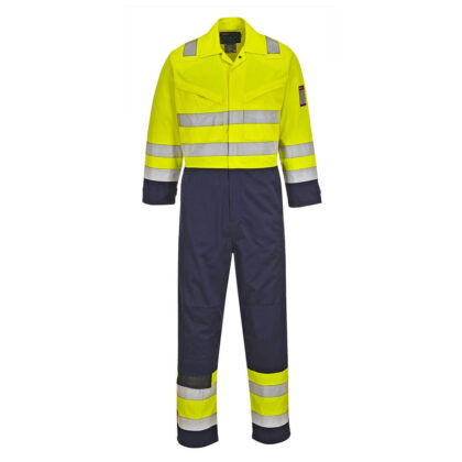Modaflame Flame Resistant Hi Vis Overall Yellow / Navy XL 34" by Tooled Up GBP142.95 - Grab Your Coat!