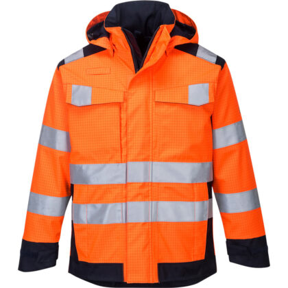 Modaflame Rain Multi Norm Arc Heat and Flame Resistant Jacket Orange / Navy XL by Tooled Up GBP195.95 - Grab Your Coat!