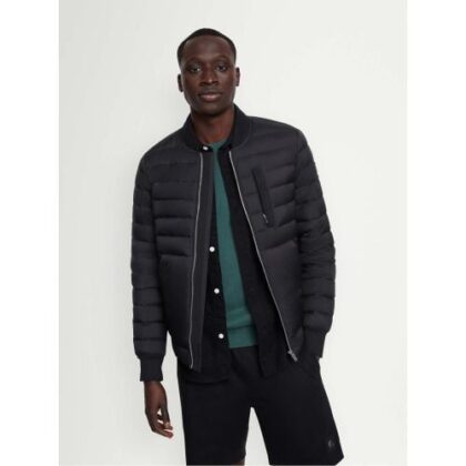 Moose Knuckles Mens Black Air Down Bomber 2 Jacket by Designer Wear GBP351 - Grab Your Coat!