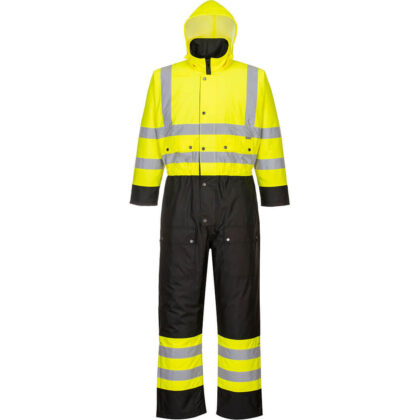 Oxford Weave 300D Class 3 Hi Vis Contrast Overall Yellow / Black 2XL by Tooled Up GBP66.95 - Grab Your Coat!