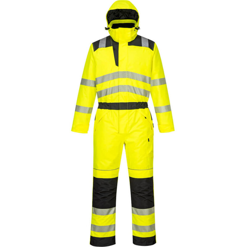 Oxford Weave 300D Class 3 PW3 Hi Vis Winter Coverall Yellow / Black L 31" by Tooled Up GBP108.95 - Grab Your Coat!