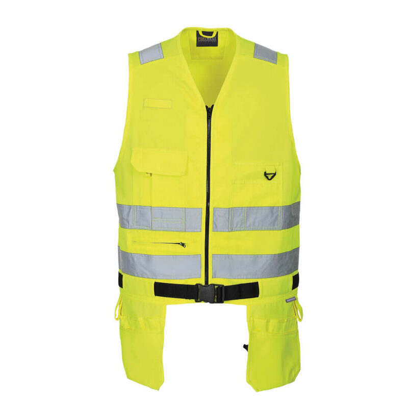 PW2 Xenon Hi Vis Tool Vest Yellow XL by Tooled Up GBP30.95 - Grab Your Coat!