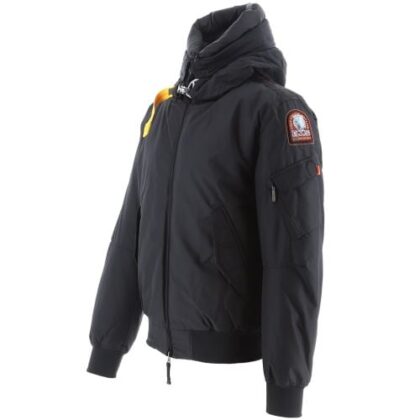 Parajumpers Mens Black Gobi Bomber Jacket by Designer Wear GBP435 - Grab Your Coat!